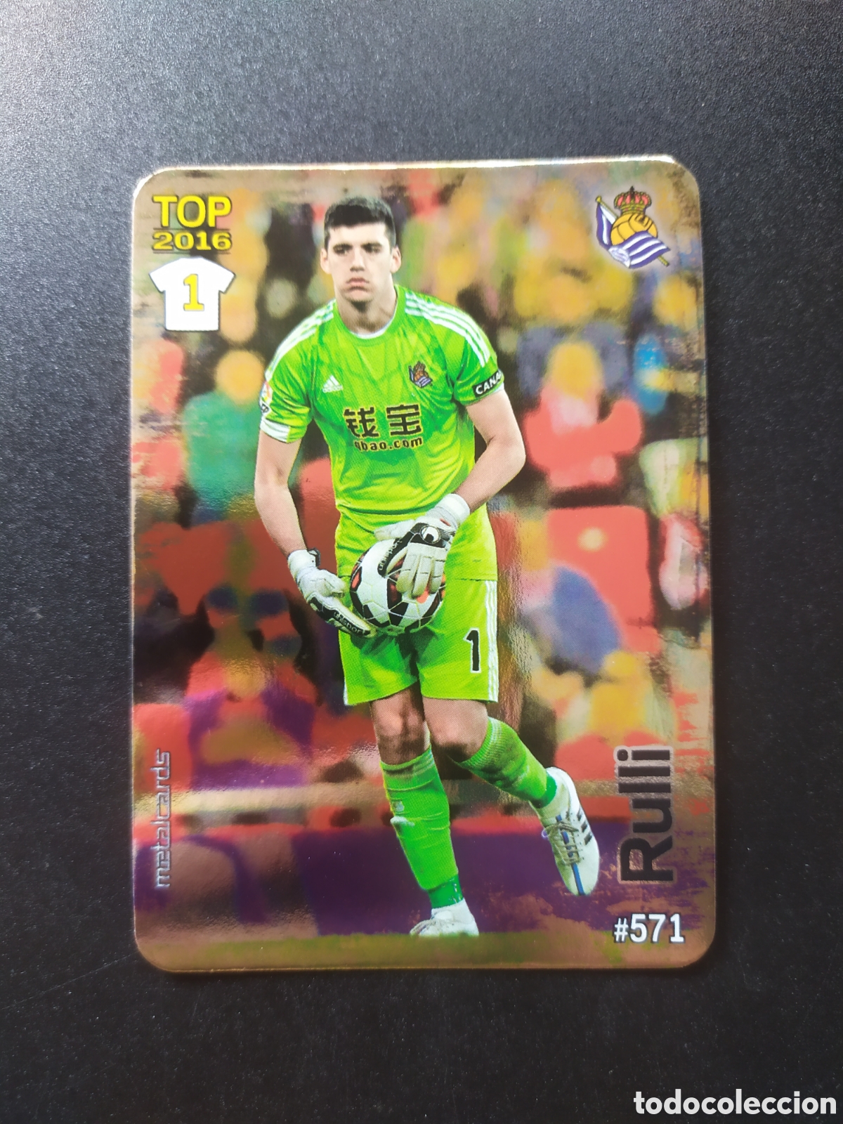 Cromos de f&uacute;tbol: Mundicromo fichas Liga 2015 2016 15 16 Rulli brillo liso n&deg; 571 Real Sociedad