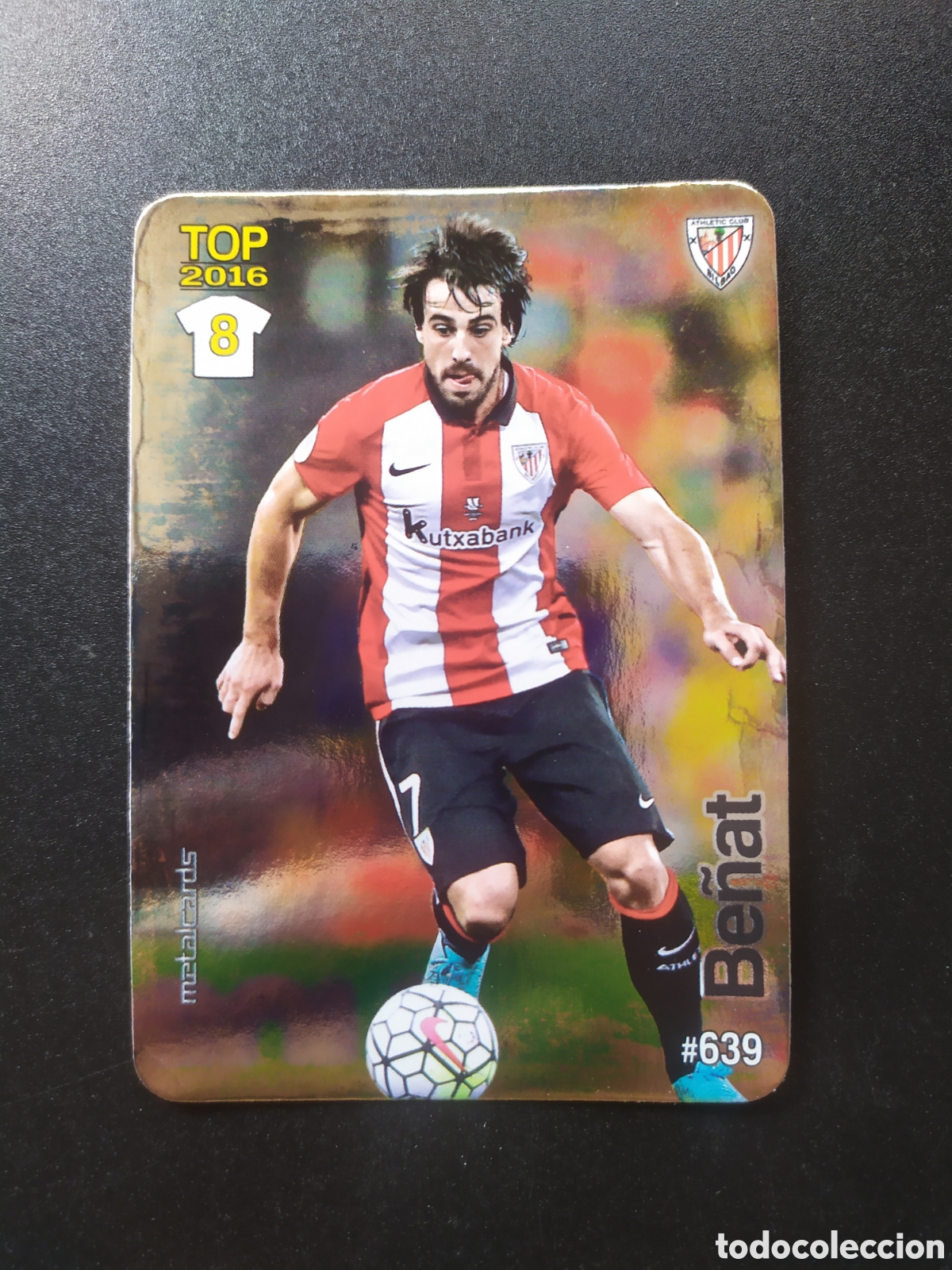 Cromos de f&uacute;tbol: Mundicromo fichas Liga 2015 2016 15 16 Be&ntilde;at brillo liso n&deg; 639 Athletic Bilbao