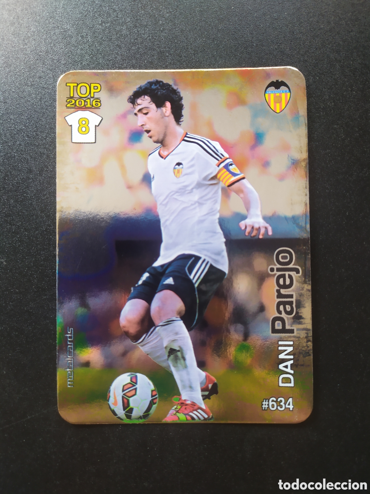 Cromos de f&uacute;tbol: Mundicromo fichas Liga 2015 2016 15 16 Parejo brillo liso n&deg; 634 Valencia