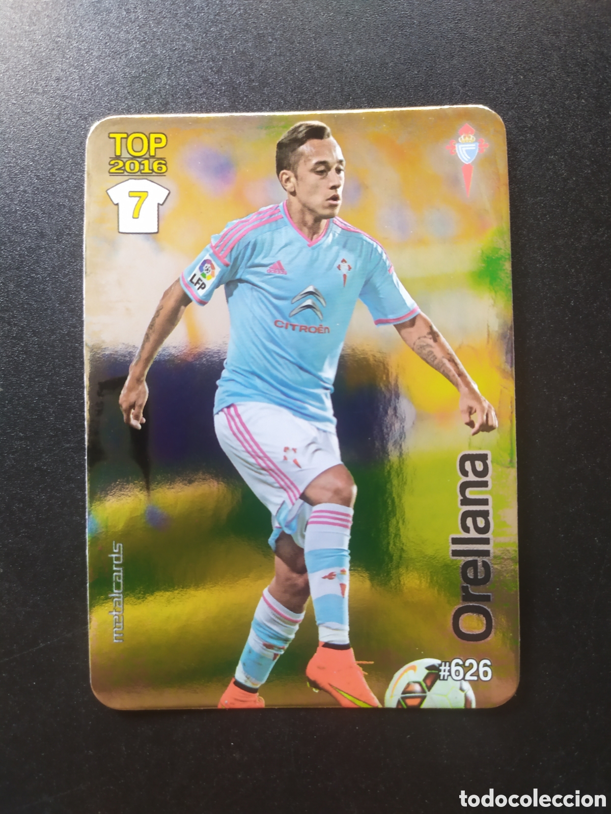 Cromos de f&uacute;tbol: Mundicromo fichas Liga 2015 2016 15 16 Orellana brillo liso n&deg; 626 Celta Vigo
