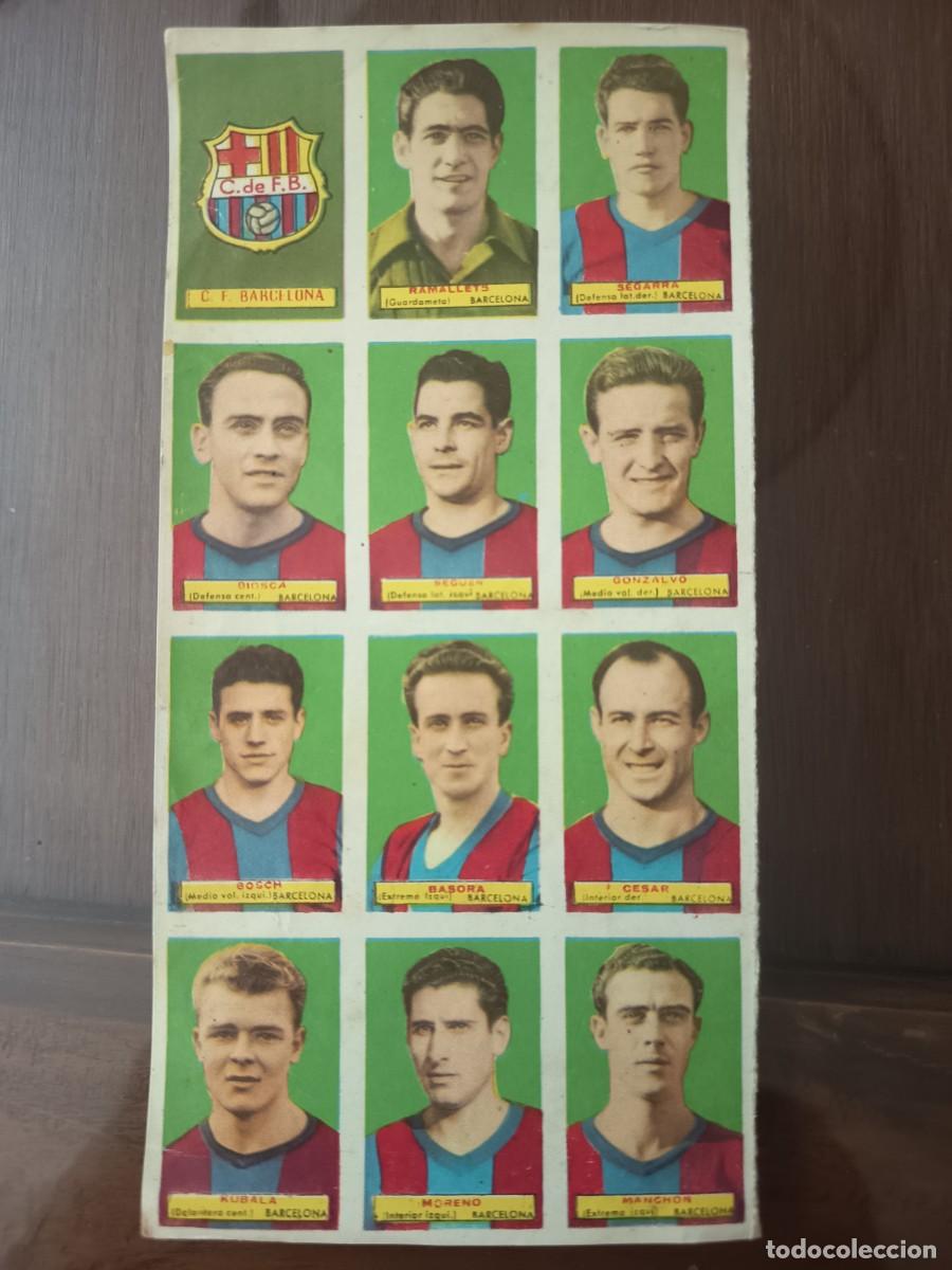 Football Stickers: Equipo completo FC Barcelona a&ntilde;o 52-53