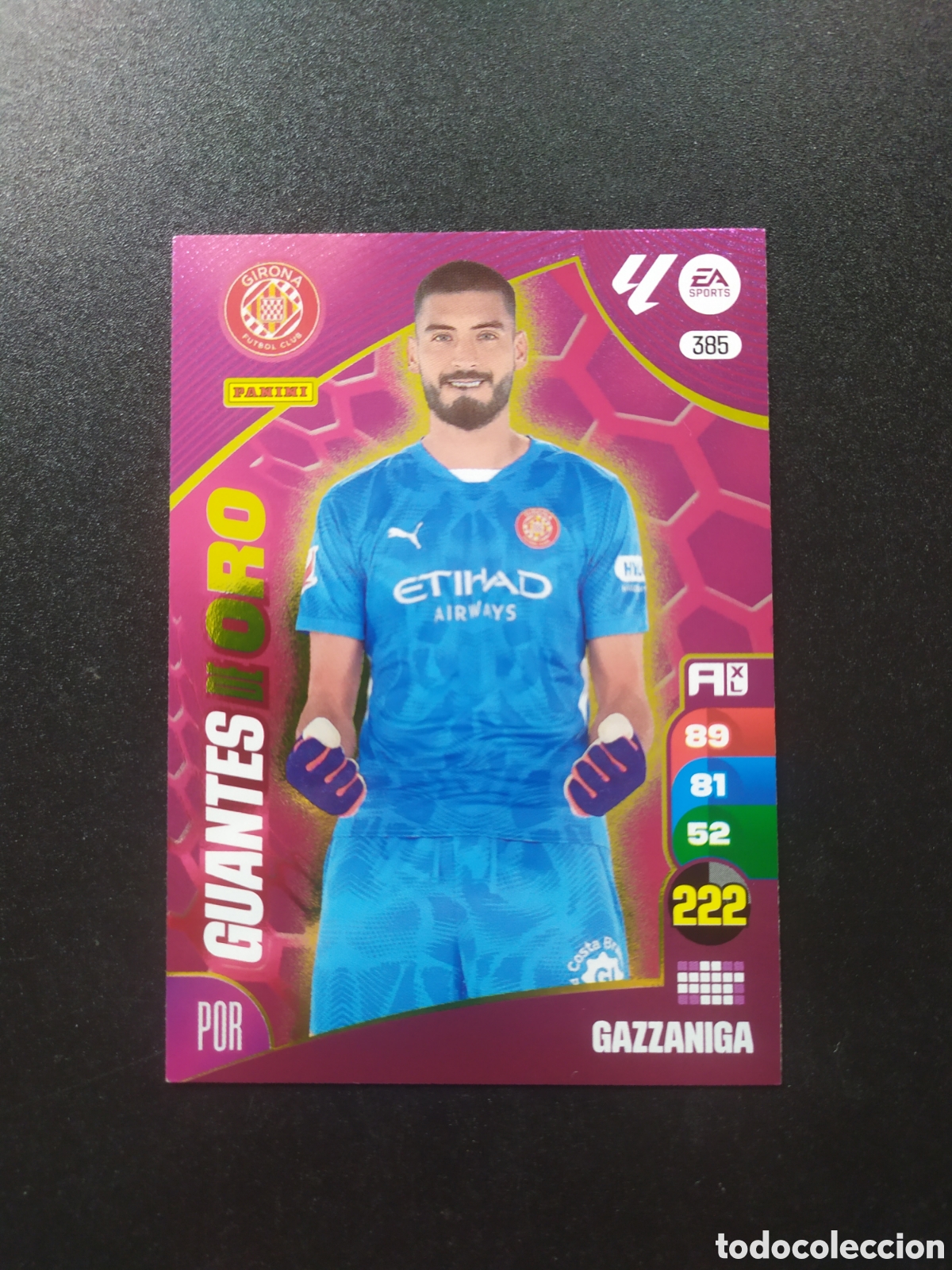 Cromos de f&uacute;tbol: Adrenalyn 2024 2025 24 25 panini Gazzaniga guantes oro n&deg; 385 Girona