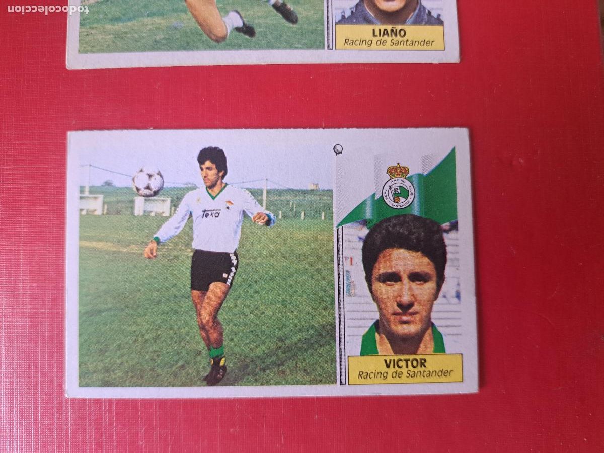 Cromos de f&uacute;tbol: ALF ESTE 86 87 1986 1987 VICTOR RACING SANTANDER NUNCA PEGADO