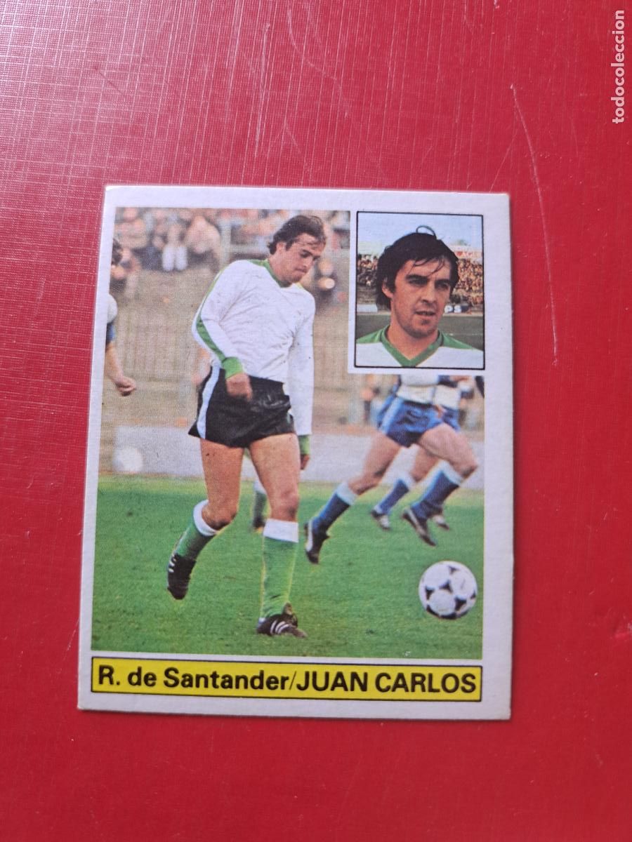Cromos de f&uacute;tbol: MEU ESTE 81 82 1981 1982 JUAN CARLOS RACING SANTANDER NUNCA PEGADO