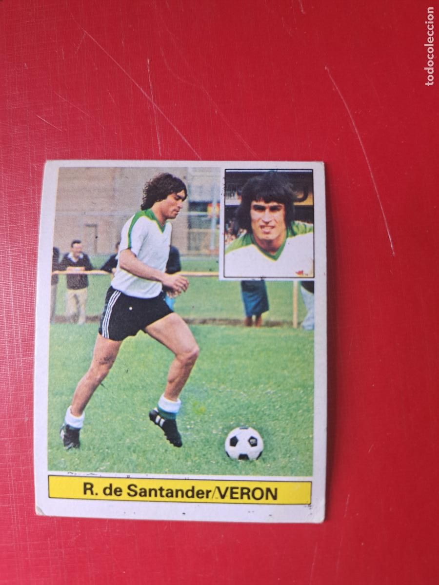 Figurine di Calcio: ESTE 81 82 1981 198 VERON RACING SANTANDER NUNCA PEGADO