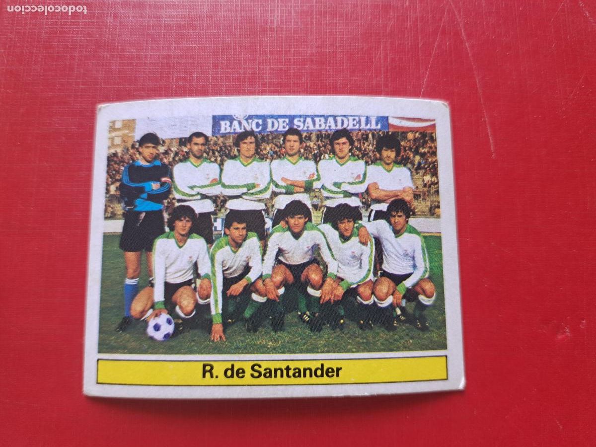 Cromos de f&uacute;tbol: ESTE 81 82 1981 198 ALINEACION RACING SANTANDER NUNCA PEGADO