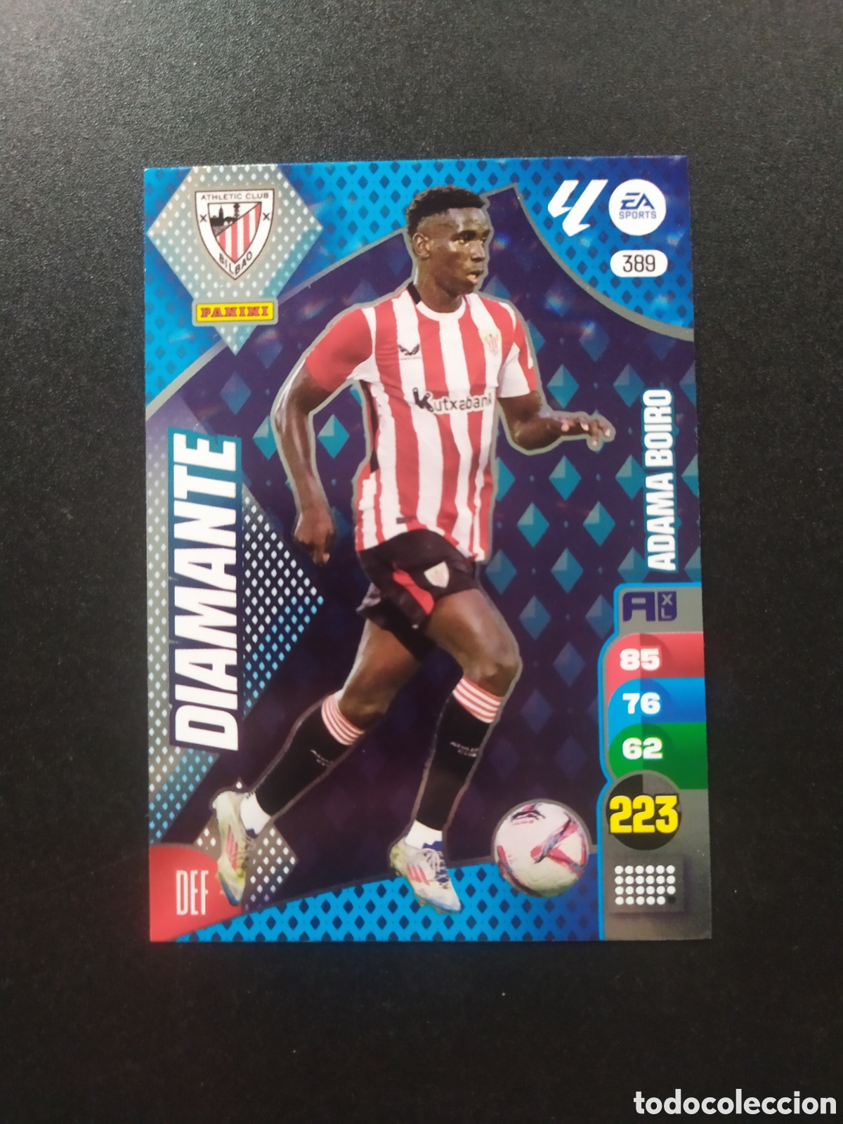 Cromos de f&uacute;tbol: Adrenalyn 2024 2025 24 25 panini Adama Boiro diamante n&deg; 389 Athletic Bilbao