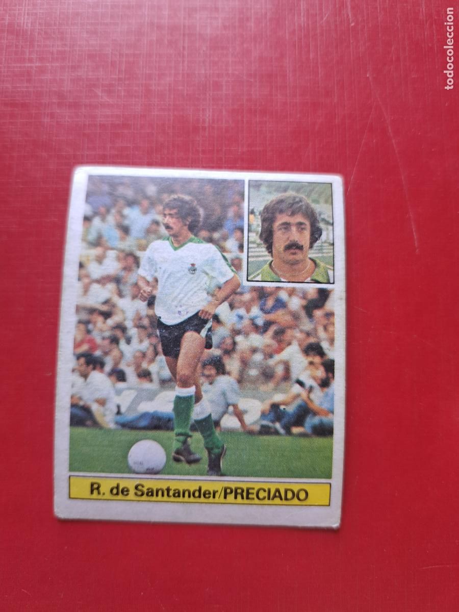 Cromos de f&uacute;tbol: ESTE 81 82 1981 198 PRECIADO RACING SANTANDER NUNCA PEGADO