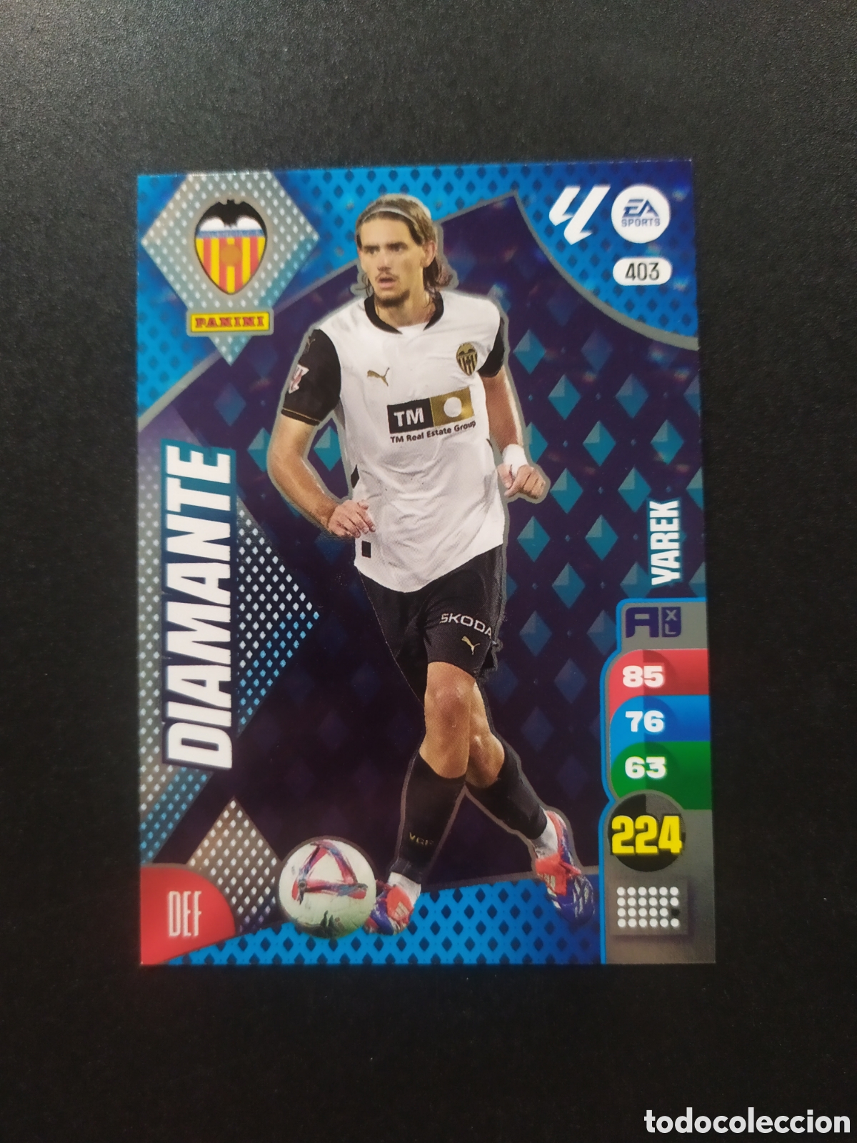 Cromos de f&uacute;tbol: Adrenalyn 2024 2025 24 25 panini Yarek diamante n&deg; 403 Valencia