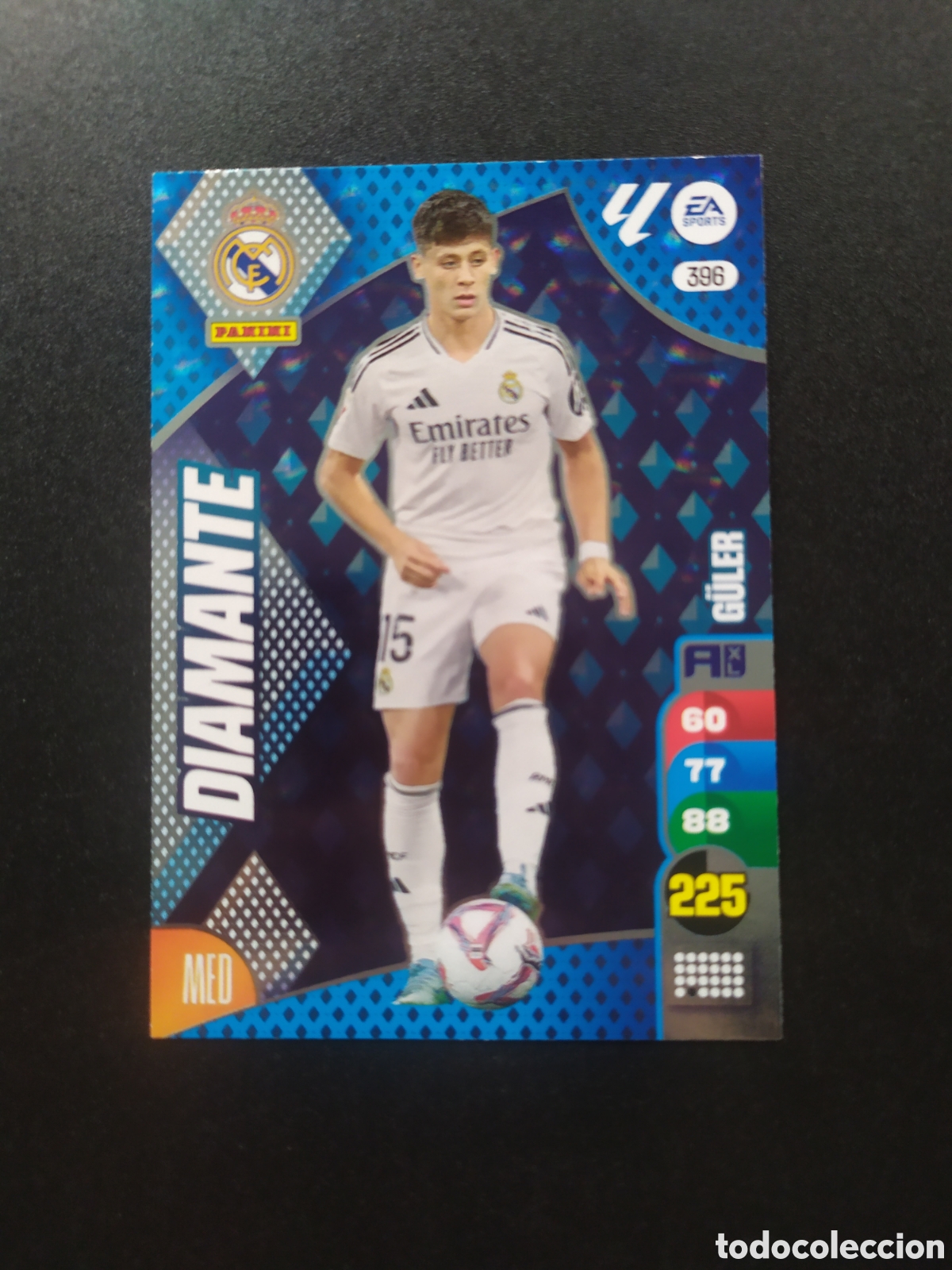 Cromos de f&uacute;tbol: Adrenalyn 2024 2025 24 25 panini Guler diamante n&deg; 396 Real Madrid