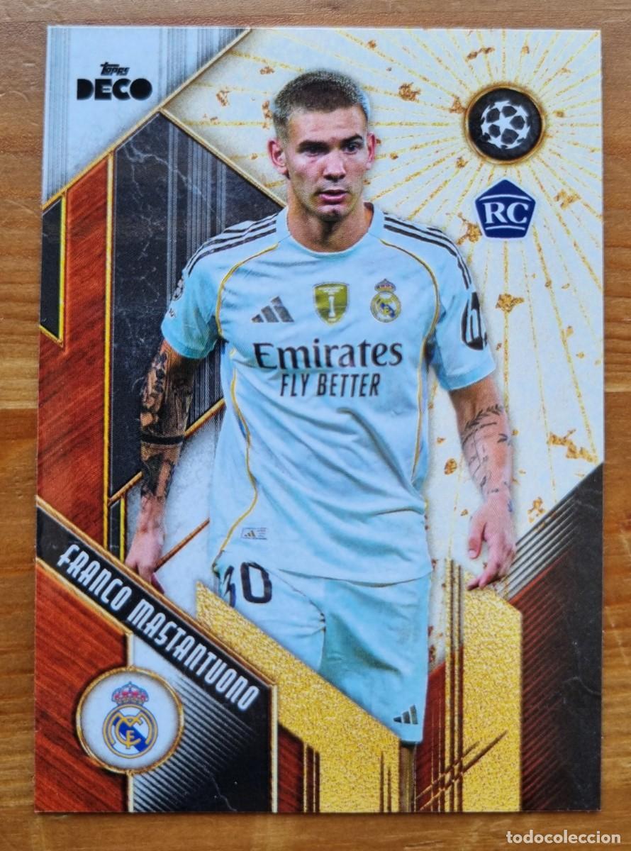 Cromos de f&uacute;tbol: MASTANTUONO (Real Madrid CF) L'NOUVEL ESPIRIT. Topps Deco 2025 2026 25 26 (Nuevo)