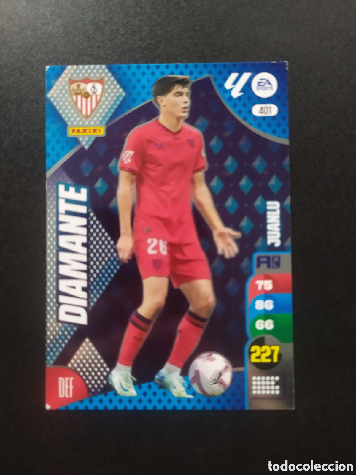 Fu&szlig;ball-Sticker: Adrenalyn 2024 2025 24 25 panini Juanlu diamante n&deg; 401 Sevilla