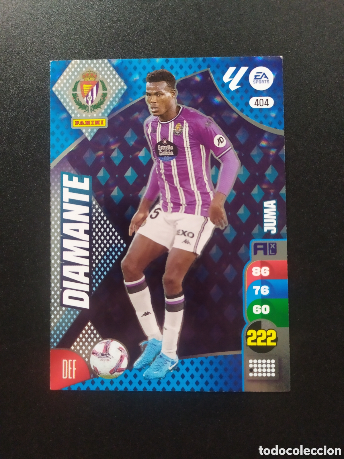 Cromos de f&uacute;tbol: Adrenalyn 2024 2025 24 25 panini Juma diamante n&deg; 404 Valladolid