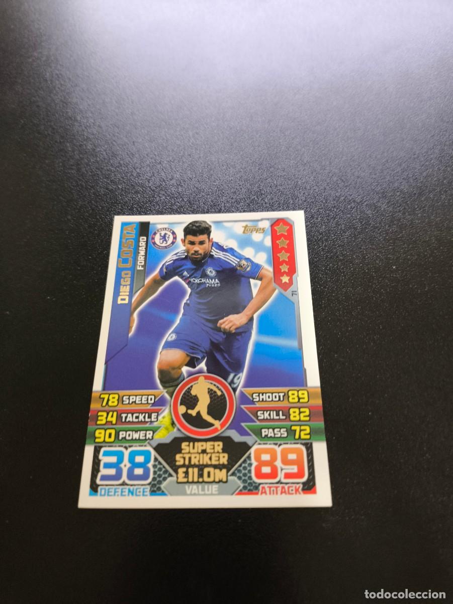 Cromos de f&uacute;tbol: 71 Diego Costa ChelseaTopps English Premier League 2015 2016 Match Attax no panini liga atletico