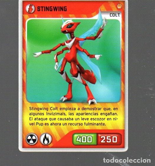 Cromos de f&uacute;tbol: CROMO DE INVIZIMALS DE STINGWING DE PANINI A&Ntilde;O 2009/2013 N&ordm; 023