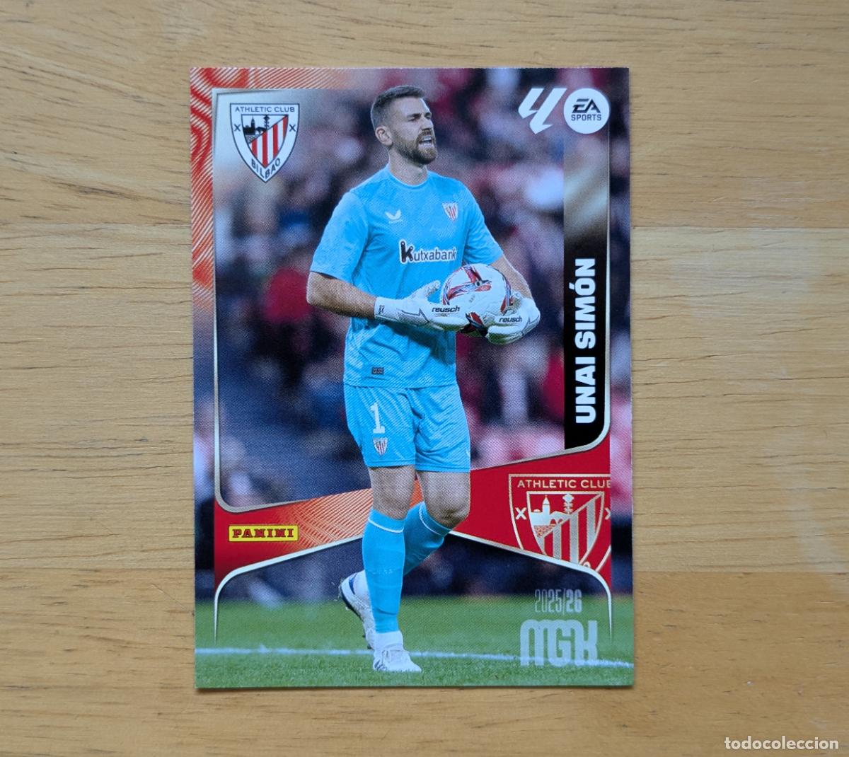 Fu&szlig;ball-Sticker: MEGACRACKS 2025-2026 - UNAI SIM&Oacute;N - ATHLETIC CLUB - N&ordm; 38