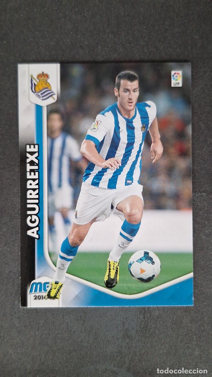 Cromos de f&uacute;tbol: L1 AGUIRRETXE REAL SOCIEDAD 305 PANINI MEGACRACKS 2014 2015 14 15