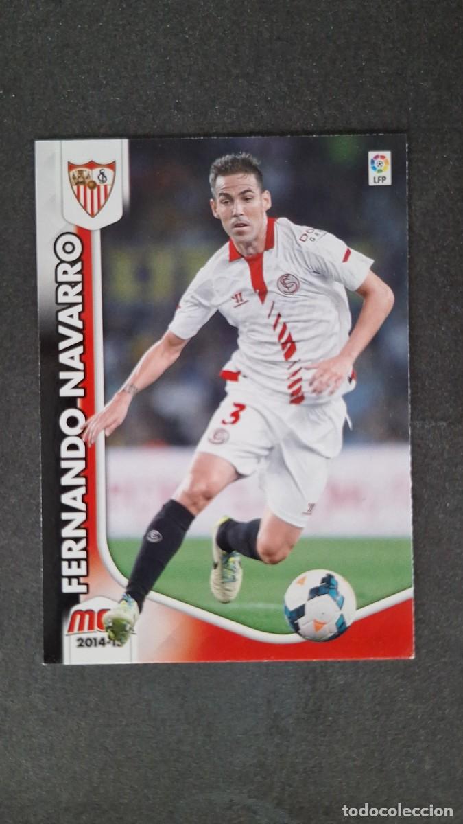 Cromos de f&uacute;tbol: L1 FERNANDO NAVARRO SEVILLA F. C. 314 PANINI MEGACRACKS 2014 2015 14 15