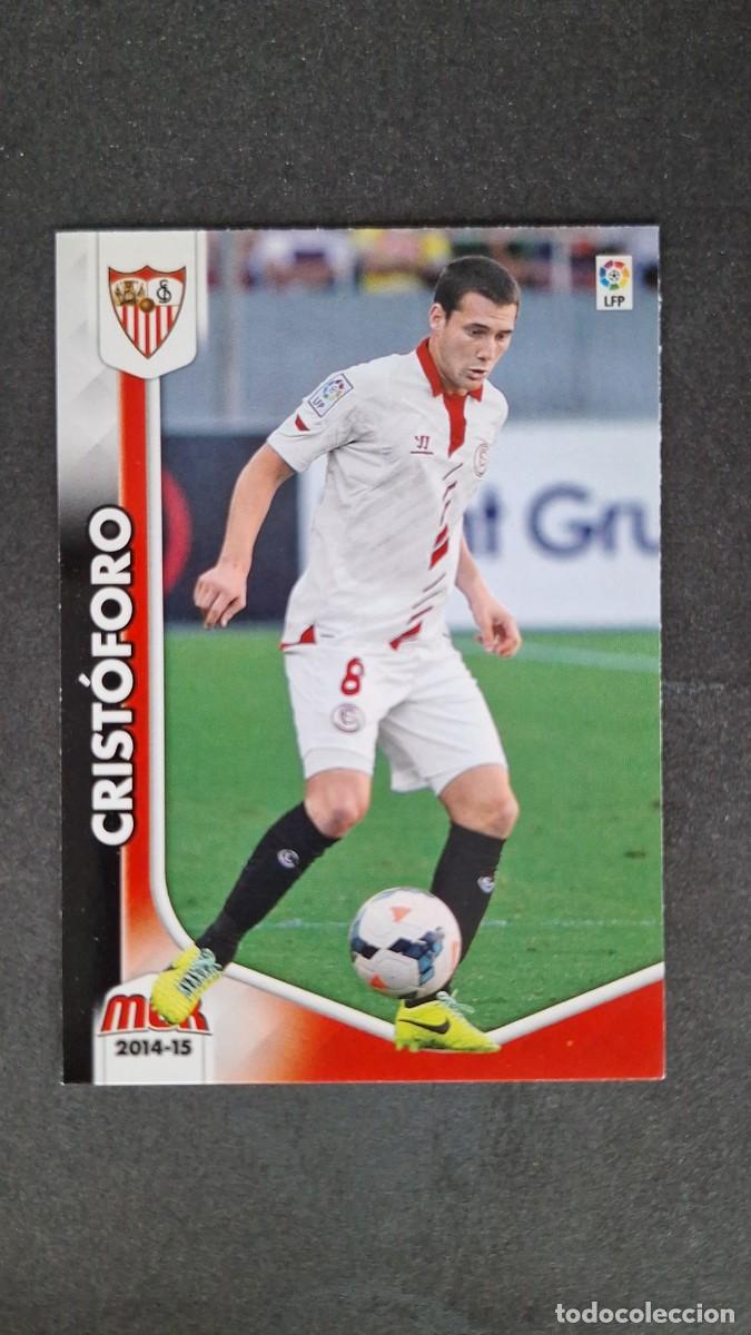 Cromos de f&uacute;tbol: L1 CRISTOFORO SEVILLA F. C. 318 PANINI MEGACRACKS 2014 2015 14 15