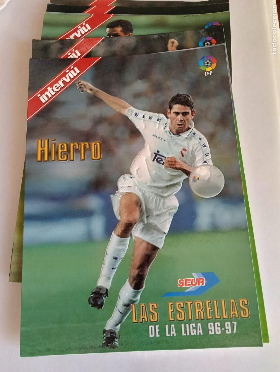 Fu&szlig;ball-Sticker: INTERVI&Uacute; LAS ESTRELLAS DE LA LIGA 96 - 97 8 L&Aacute;MINAS