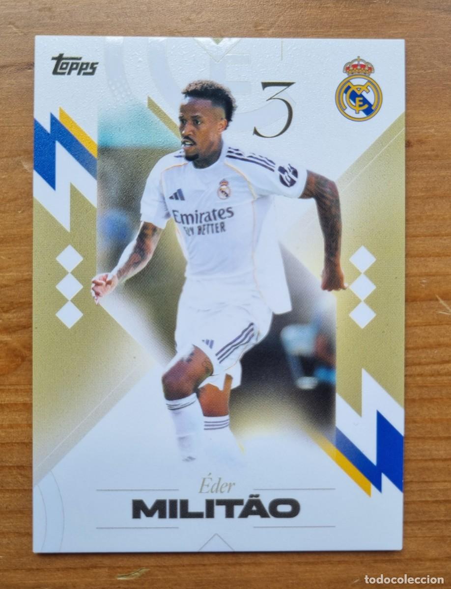 Figurine di Calcio: 7 Eder MILITAO (Real Madrid CF). Topps &rdquo;LOS BLANCOS&rdquo; 2025 2026 25 26