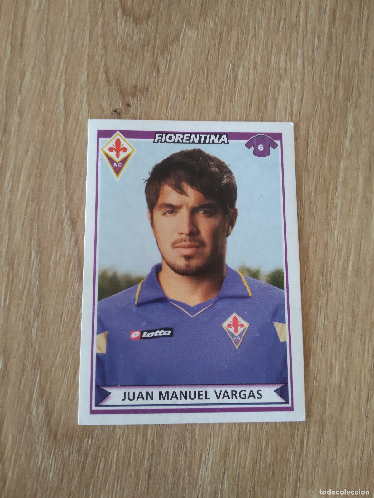 Football Stickers: 186 JUAN MANUEL VARGAS FIORENTINA CROMO FUTBOL PANINI LIGA ITALIA 2010-2011 CALCIATORI 10-11