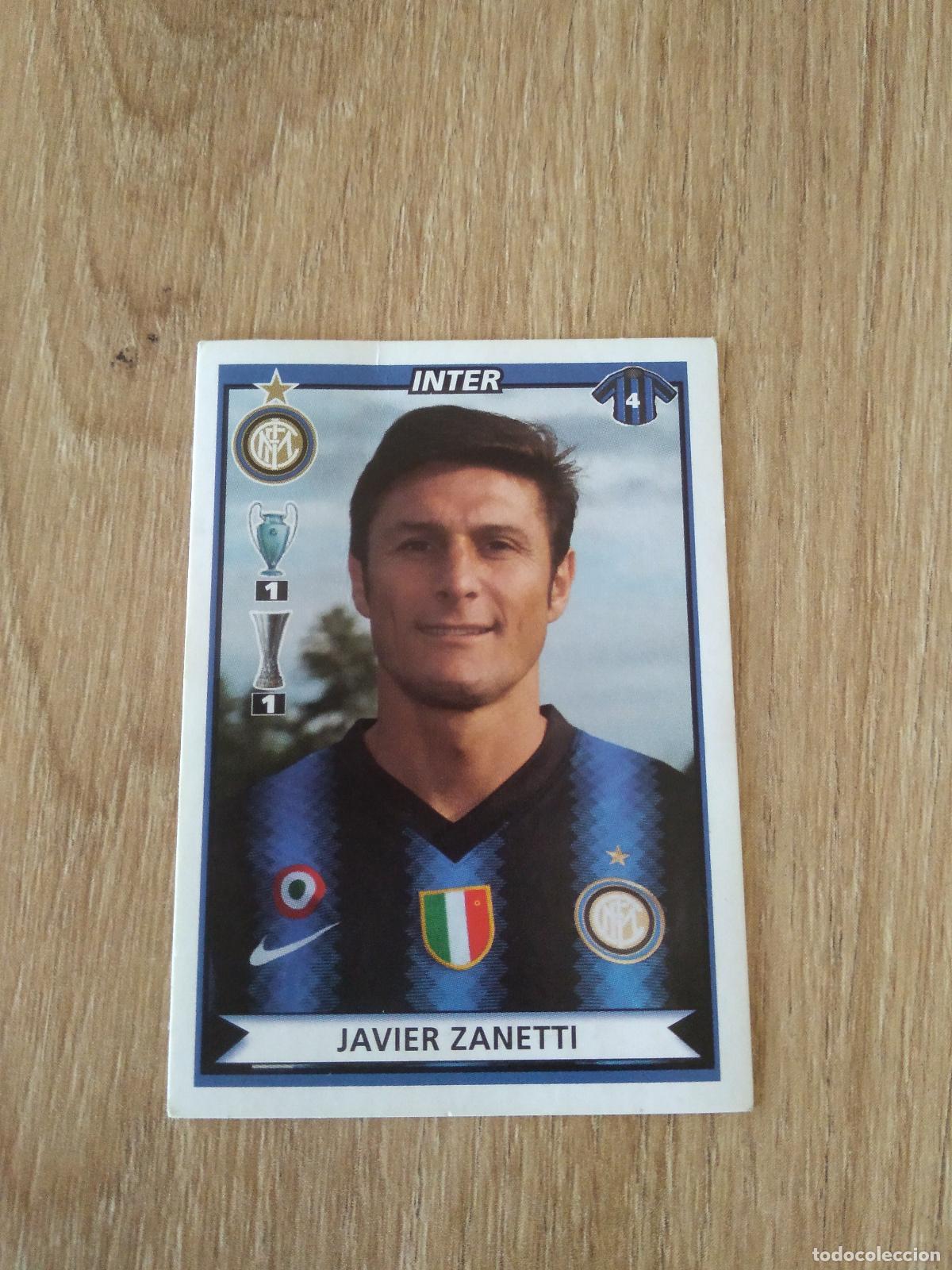 Fu&szlig;ball-Sticker: 230 JAVIER ZANETTI INTER MILAN CROMO FUTBOL PANINI LIGA ITALIA 2010-2011 CALCIATORI 10-11