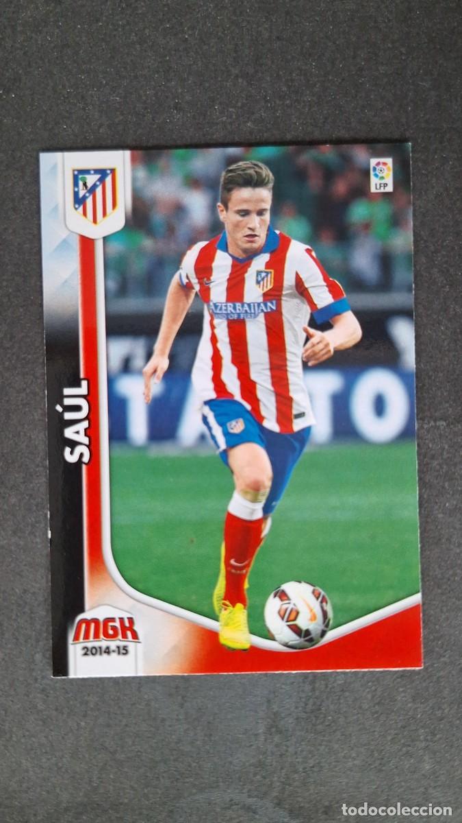 Fu&szlig;ball-Sticker: L1 SAUL ATLETICO DE MADRID NUEVA FICHA 50 BIS PANINI MEGACRACKS 2014 2015 14 15