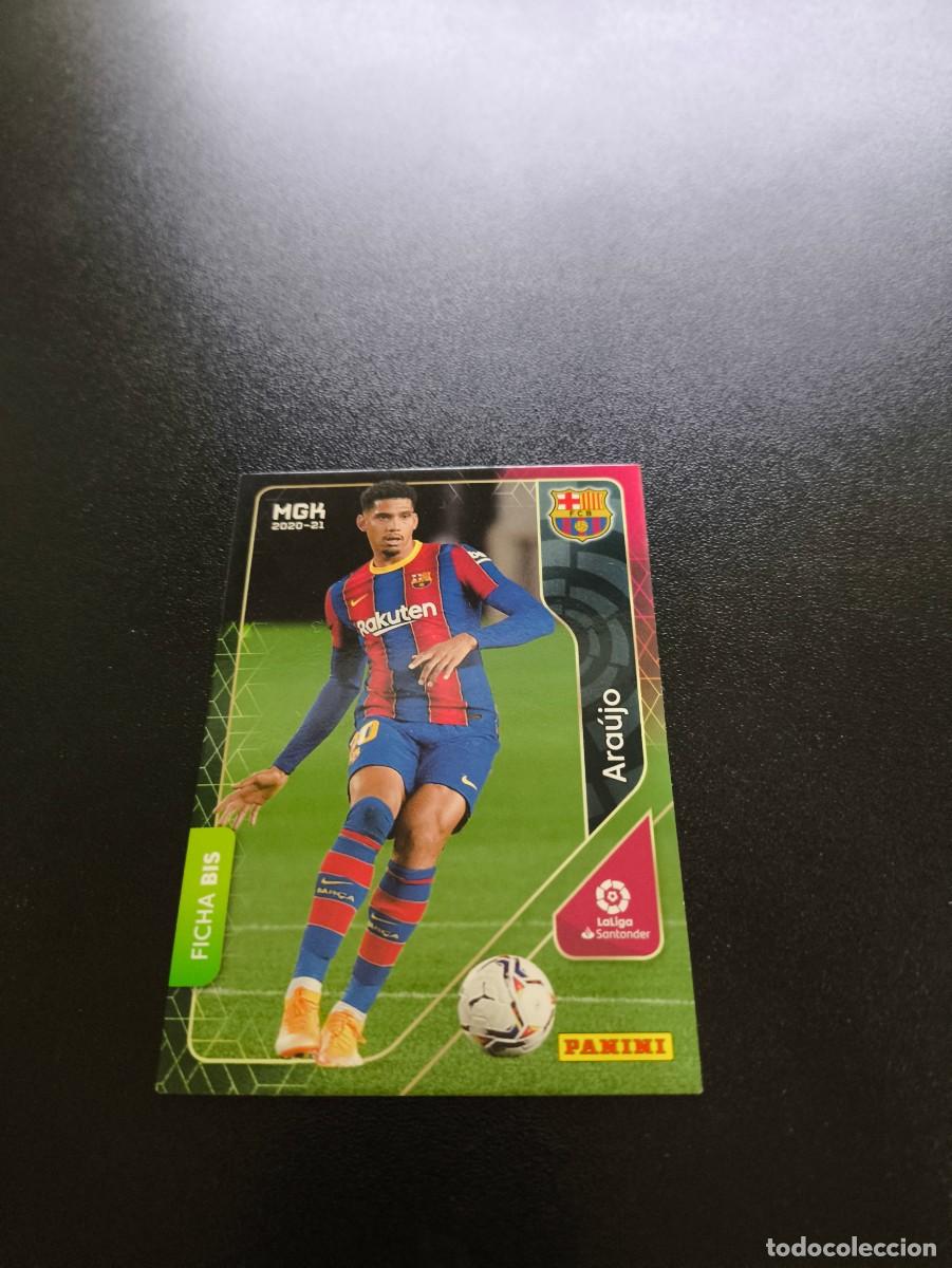 Fu&szlig;ball-Sticker: 59 BIS Ronald Araujo BARCELONA PANINI LIGA MEGACRACKS MGK 2020 2021 20 21 NO ESTE ADRENALYN