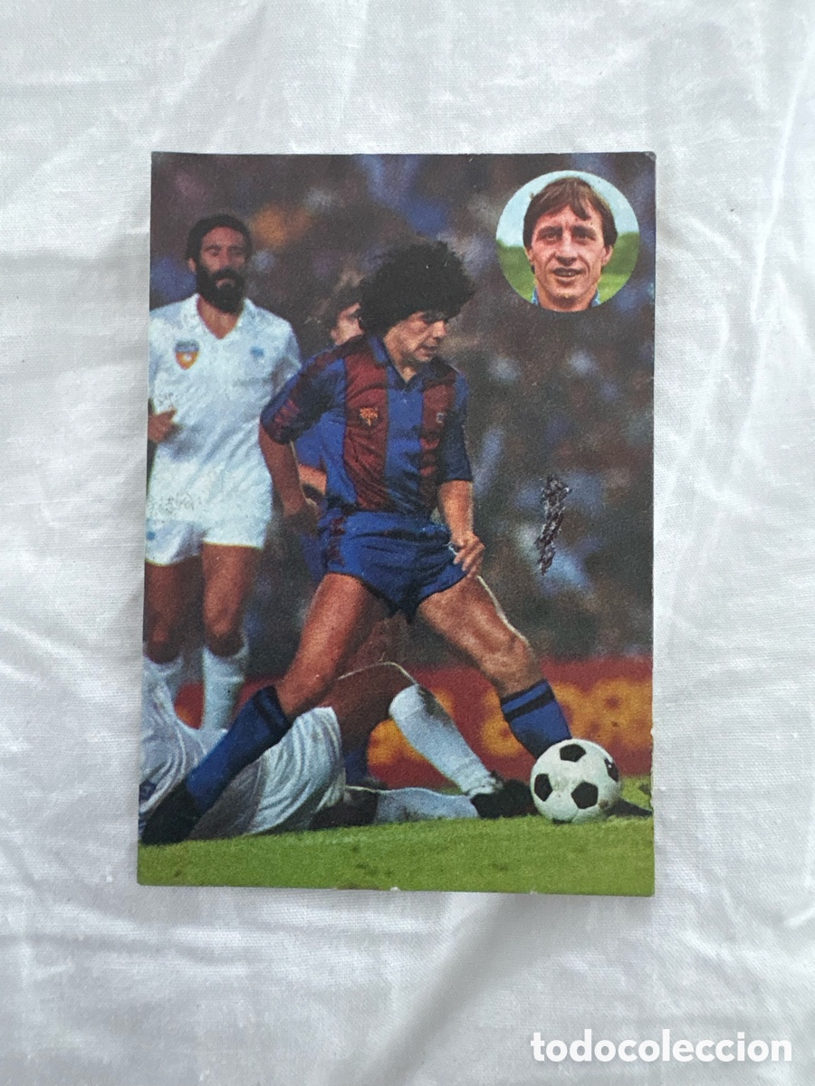 Cromos de f&uacute;tbol: CROMO 234 MARADONA BARCELONA APRENDE CRUYFF 1984 geprodesa el de las fotos