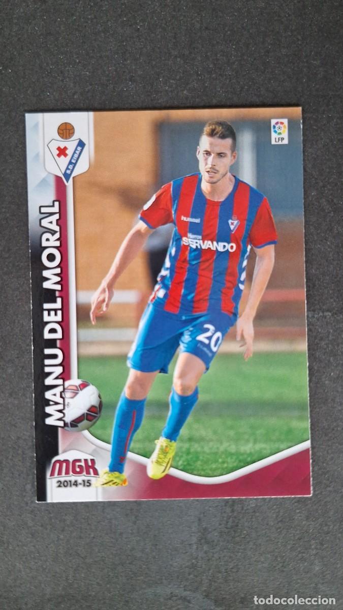 Fu&szlig;ball-Sticker: L1 MANU DEL MORAL S. D. EIBAR NUEVA FICHA 142 BIS PANINI MEGACRACKS 2014 2015 14 15