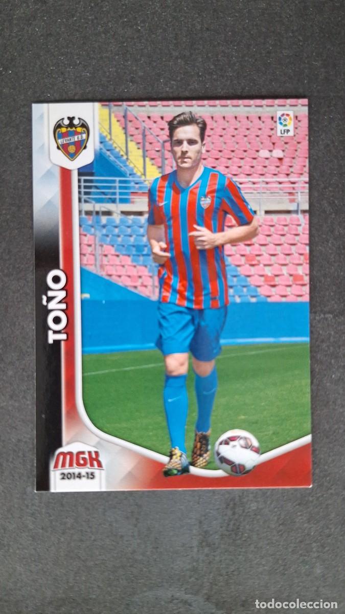 Cromos de f&uacute;tbol: L1 TO&Ntilde;O LEVANTE U. D. NUEVA FICHA 222 BIS PANINI MEGACRACKS 2014 2015 14 15