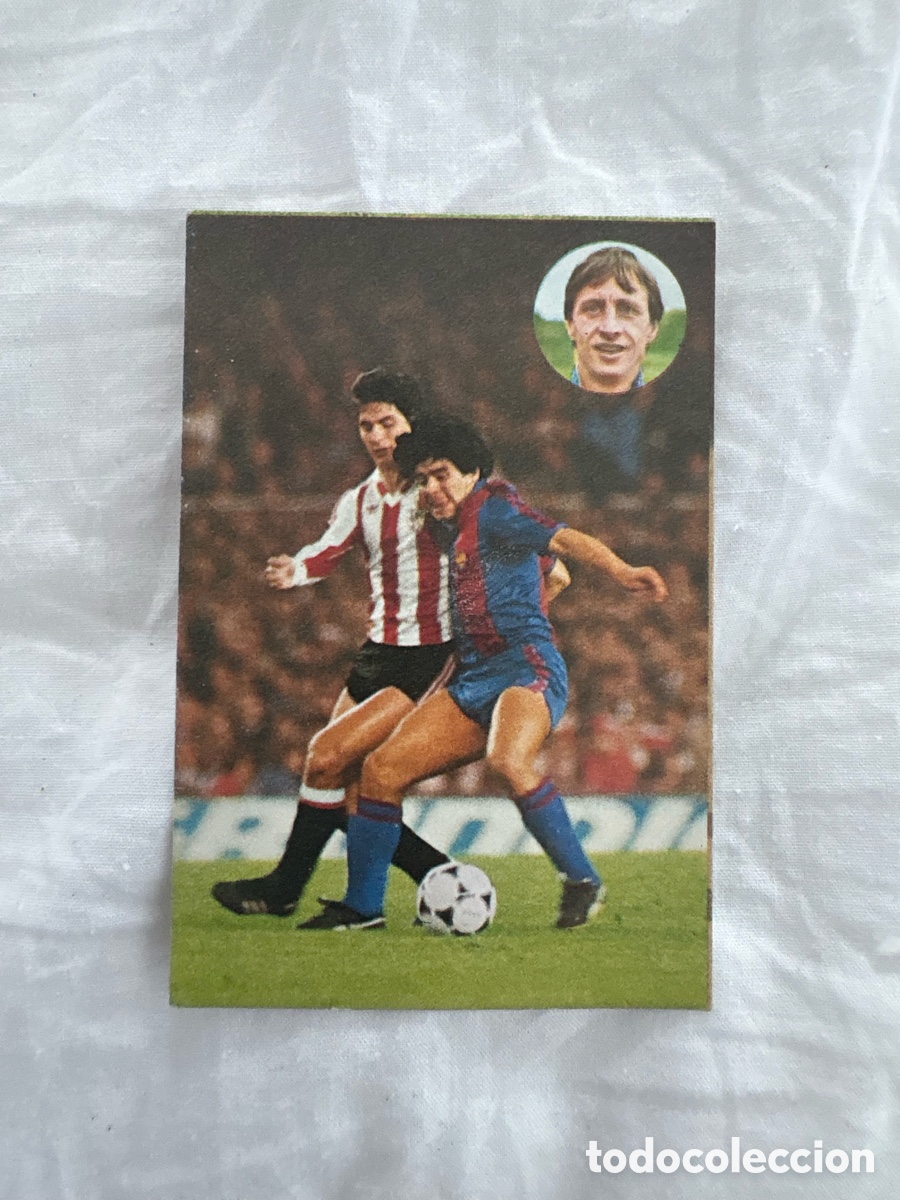 Cromos de f&uacute;tbol: CROMO 232 MARADONA APRENDE CRUYFF 1984 geprodesa el de las fotos