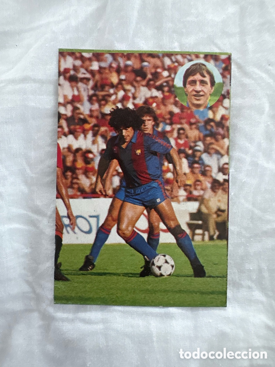 Cromos de f&uacute;tbol: CROMO 208 MARADONA APRENDE CRUYFF 1984 geprodesa el de las fotos