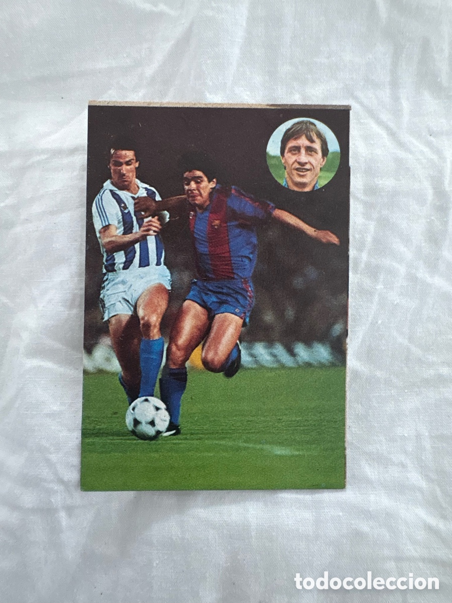 Cromos de f&uacute;tbol: CROMO 188 MARADONA BARCELONA APRENDE CRUYFF 1984 geprodesa el de las fotos