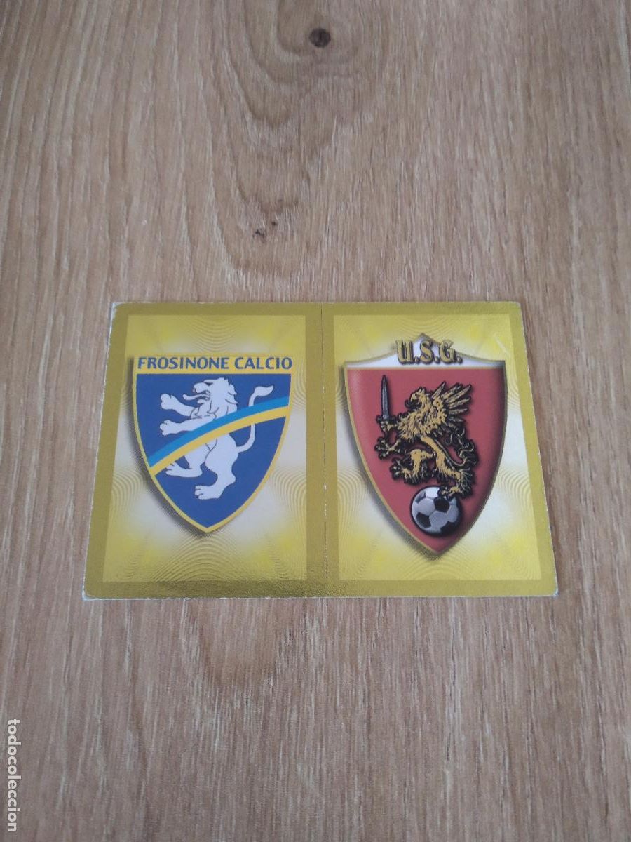 Cromos de f&uacute;tbol: 526 ESCUDO FROSINONE GROSSETO CROMO FUTBOL PANINI LIGA ITALIA 2010-2011 CALCIATORI 10-11