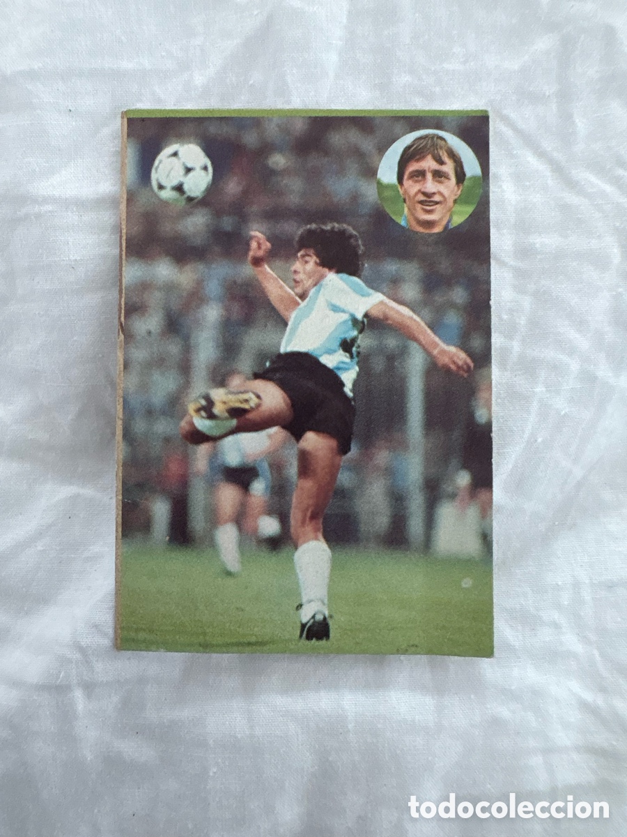 Cromos de f&uacute;tbol: CROMO 30 MARADONA ARGENTINA APRENDE CRUYFF 1984 geprodesa el de las fotos