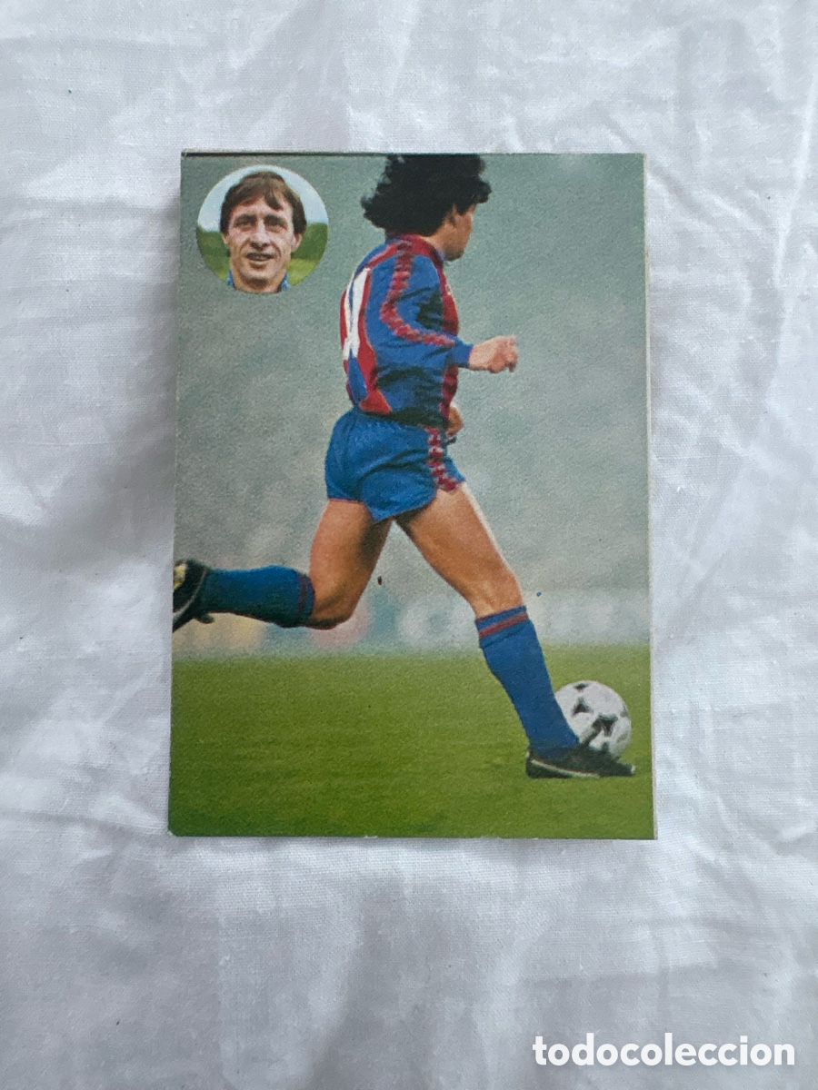 Cromos de f&uacute;tbol: CROMO 189 MARADONA BARCELONA APRENDE CRUYFF 1984 geprodesa el de las fotos