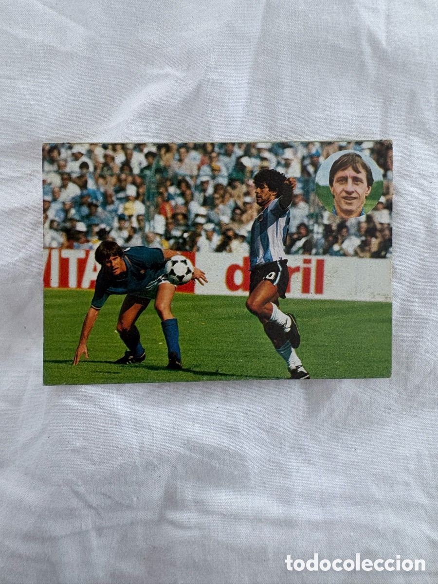 Cromos de f&uacute;tbol: CROMO 174 MARADONA ARGENTINA APRENDE CRUYFF 1984 geprodesa el de las fotos