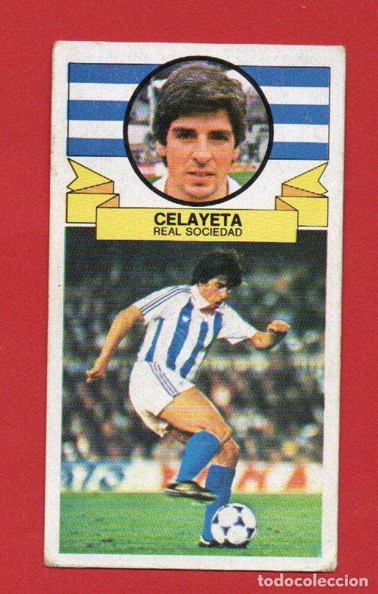 Cromos de f&uacute;tbol: ESTE 85 86 CELAYETA DE LA REAL SOCIEDAD SIN PEGAR ESTE 1985 1986