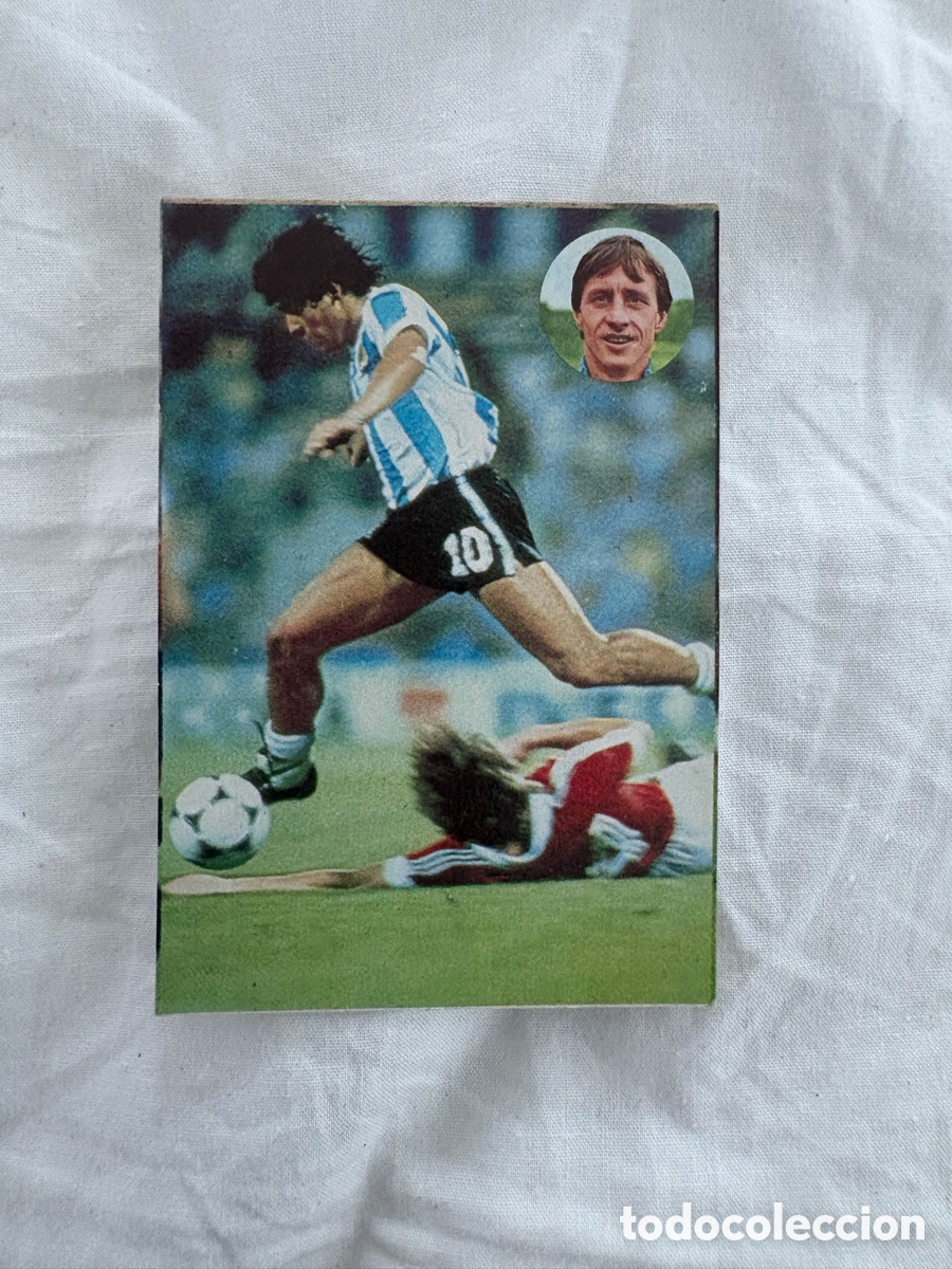 Cromos de f&uacute;tbol: CROMO 190 MARADONA ARGENTINA APRENDE CRUYFF 1984 geprodesa el de las fotos