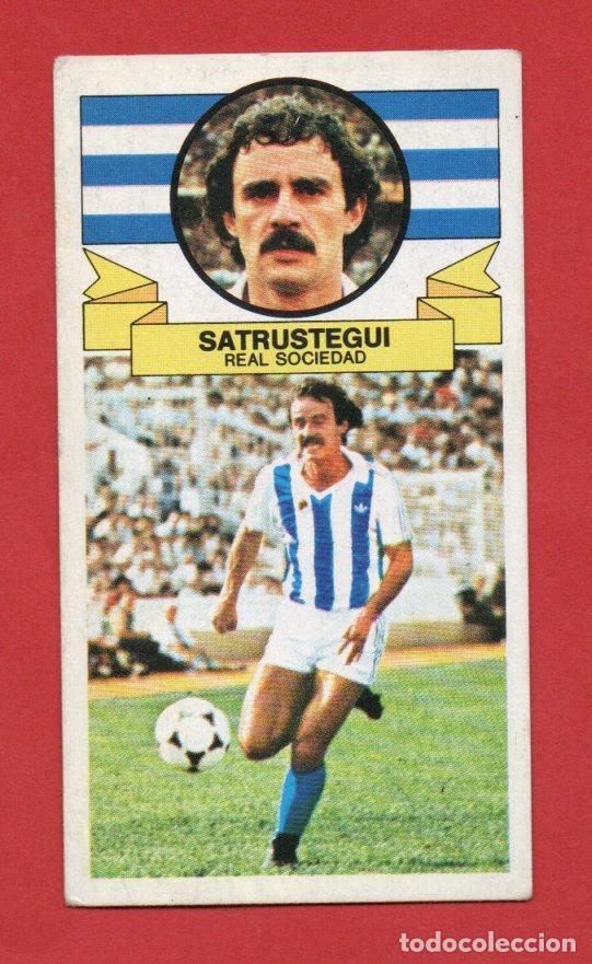 Cromos de f&uacute;tbol: ESTE 85 86 SATRUSTEGUI DE LA REAL SOCIEDAD SIN PEGAR ESTE 1985 1986
