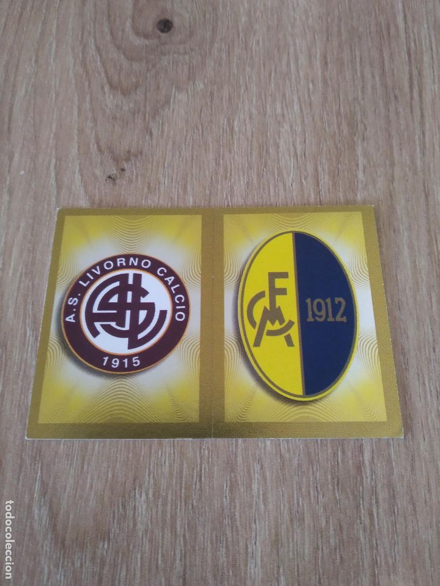 Cromos de f&uacute;tbol: 541 ESCUDO LIVORNO MODENA CROMO FUTBOL PANINI LIGA ITALIA 2010-2011 CALCIATORI 10-11