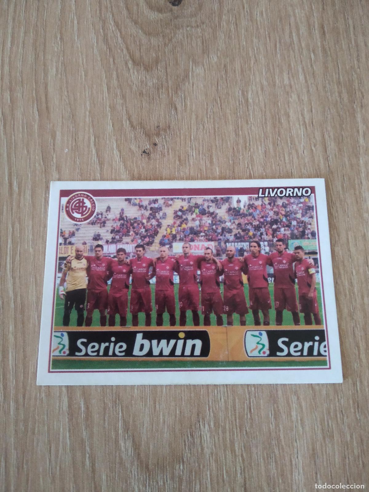 Cromos de f&uacute;tbol: 542 EQUIPO PLANTILLA LIVORNO CROMO FUTBOL PANINI LIGA ITALIA 2010-2011 CALCIATORI 10-11