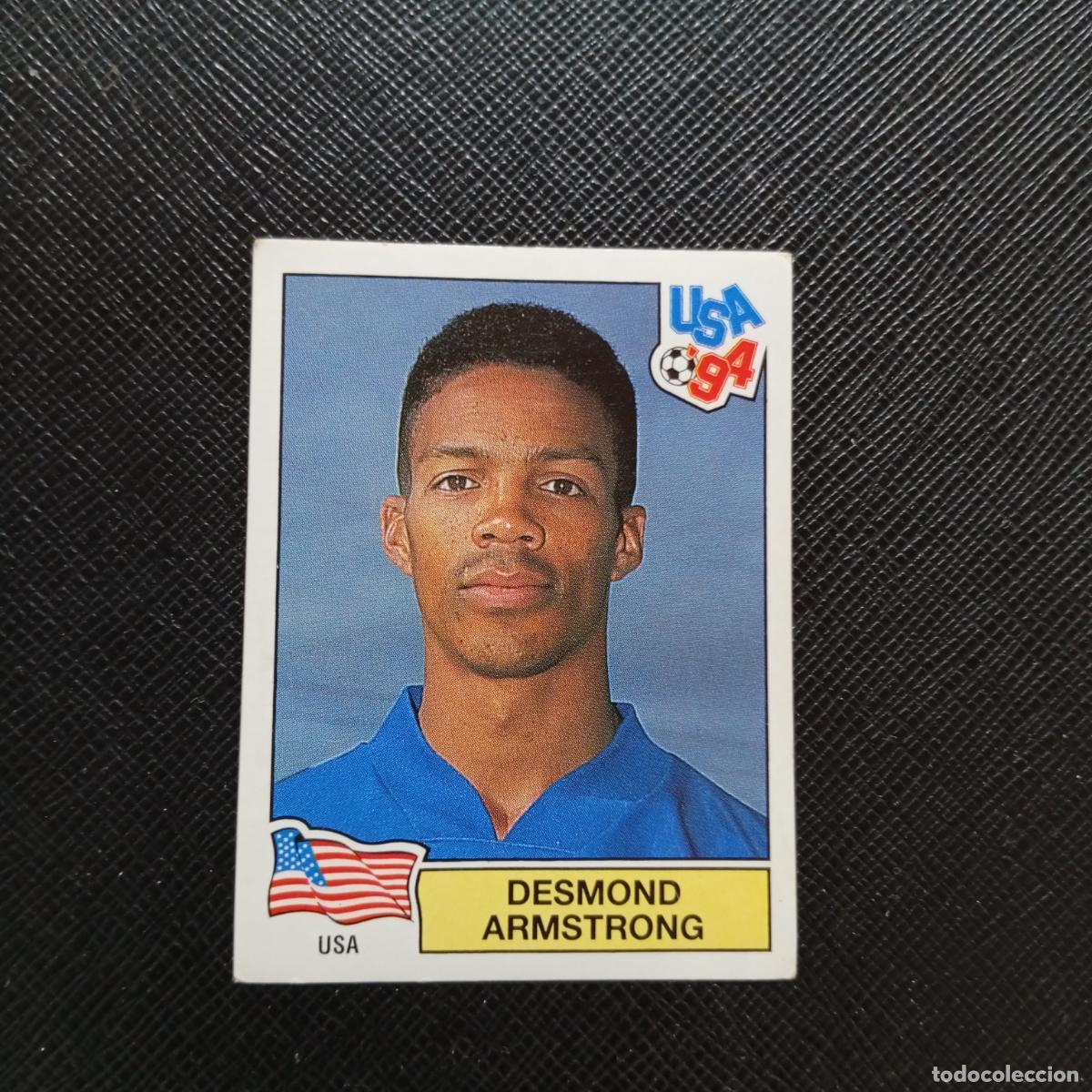 Cromos de f&uacute;tbol: 19 DESMOND ARMSTRONG USA PANINI MUNDIAL USA 94 CROMO FUTBOL 94 - SIN PEGAR - A57 PG10 B