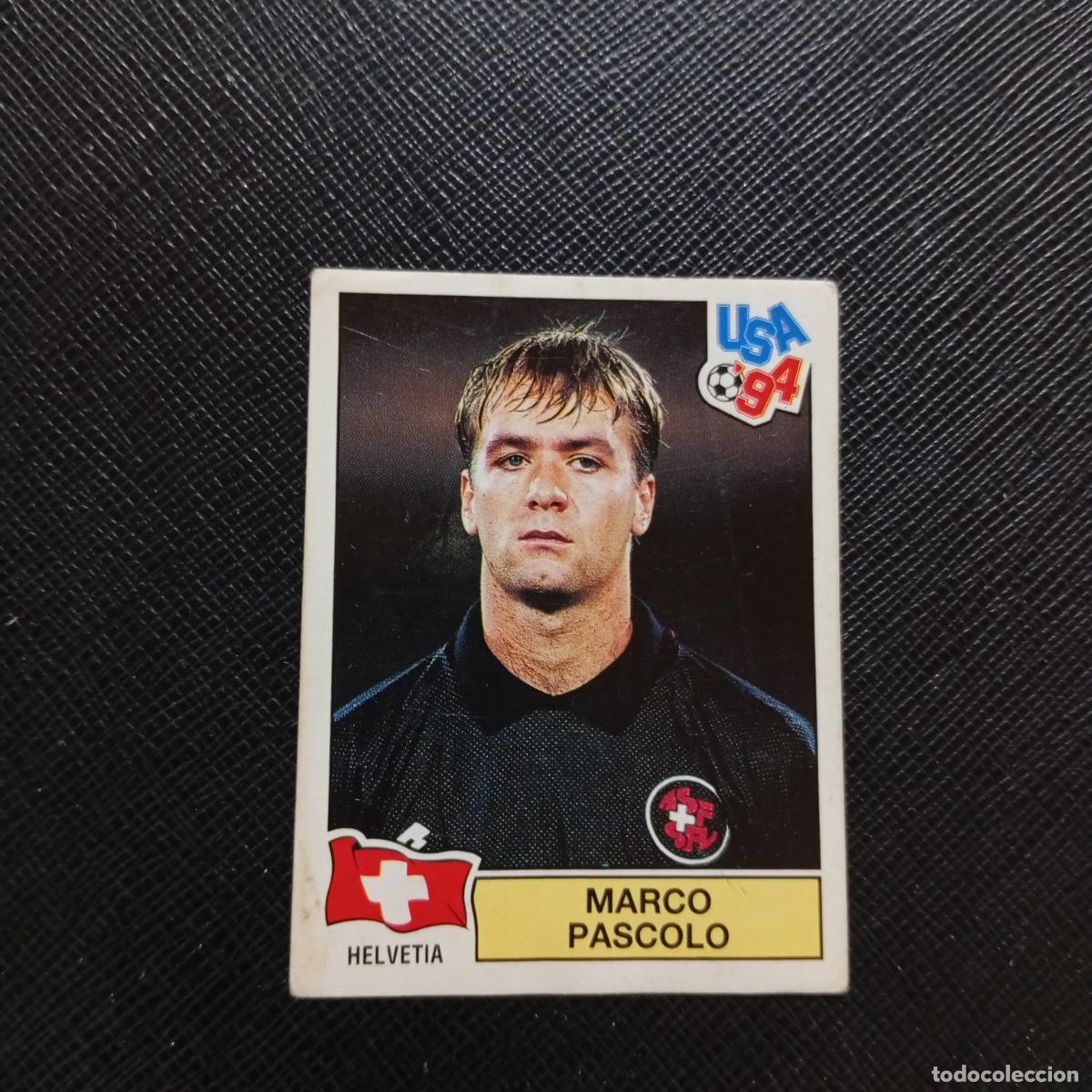 Fu&szlig;ball-Sticker: 35 MARCO PASCOLO SUIZA PANINI MUNDIAL USA 94 CROMO FUTBOL 94 - SIN PEGAR - A57 PG37