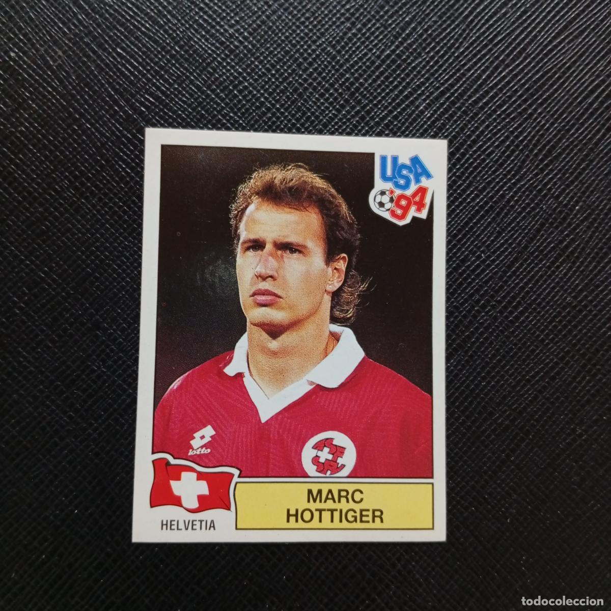 Fu&szlig;ball-Sticker: 36 MARC HOTTIGER SUIZA PANINI MUNDIAL USA 94 CROMO FUTBOL 94 - SIN PEGAR - A57 PG37