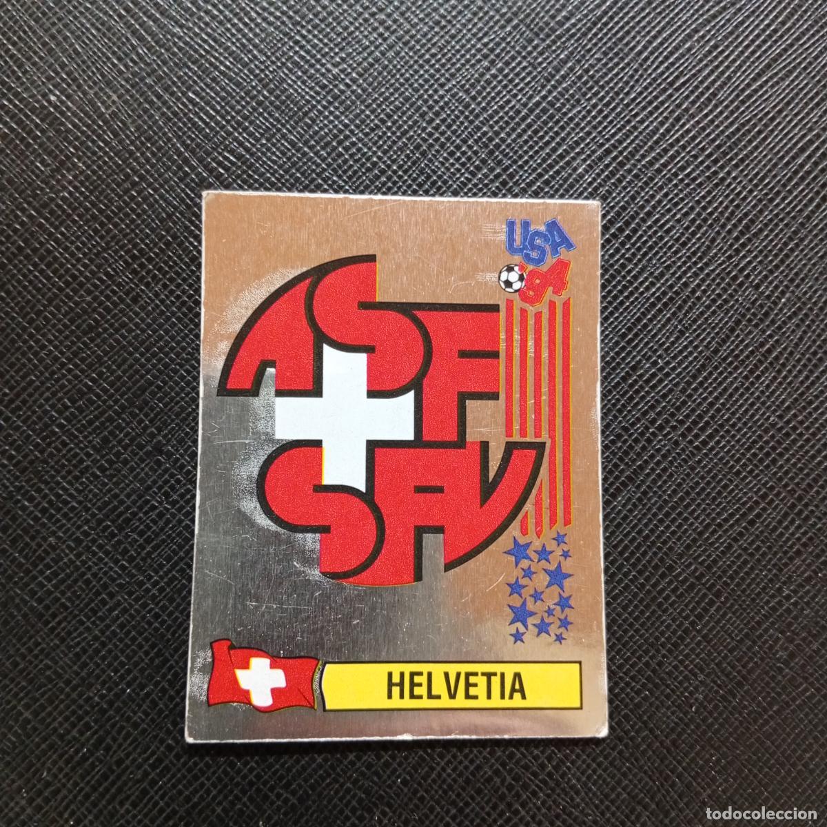 Fu&szlig;ball-Sticker: 39 ESCUDO SUIZA PANINI MUNDIAL USA 94 CROMO FUTBOL 94 - SIN PEGAR - A57 PG37