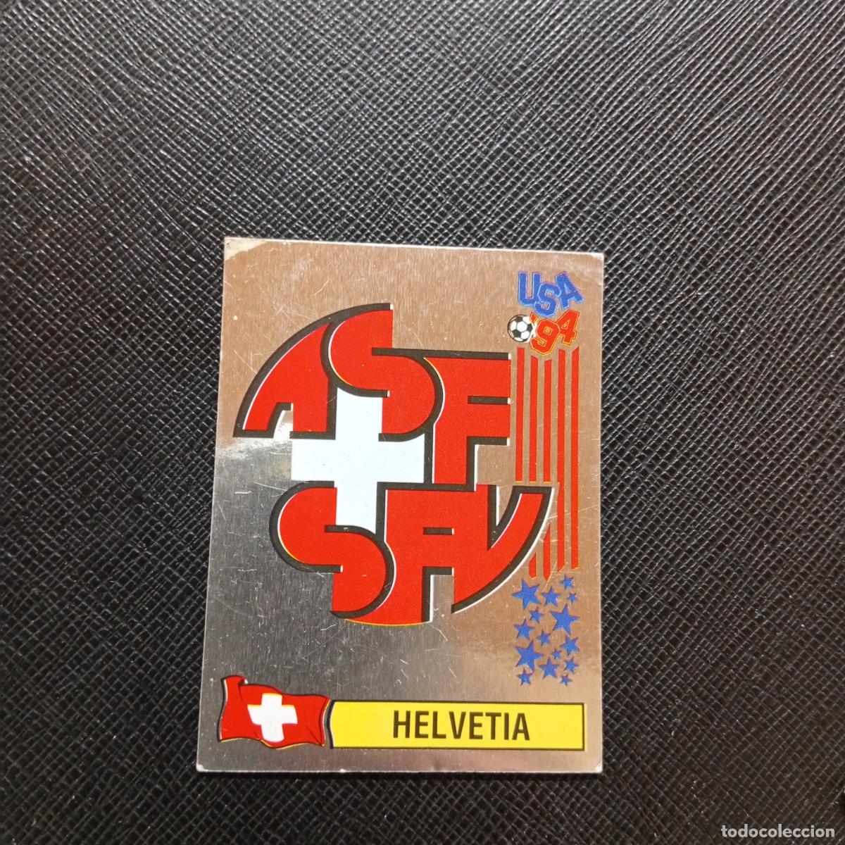 Fu&szlig;ball-Sticker: 39 ESCUDO SUIZA PANINI MUNDIAL USA 94 CROMO FUTBOL 94 - SIN PEGAR - A57 PG46