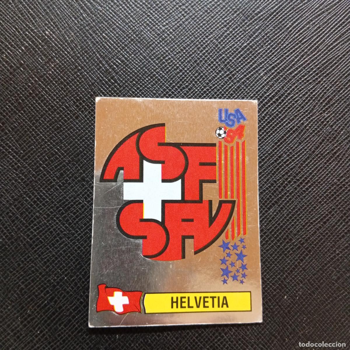 Fu&szlig;ball-Sticker: 39 ESCUDO SUIZA PANINI MUNDIAL USA 94 CROMO FUTBOL 94 - SIN PEGAR - A57 PG46 B